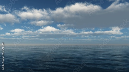 sea morning, beautiful panorama of the seascape, 