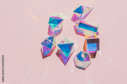 Iridescent christmas ornaments