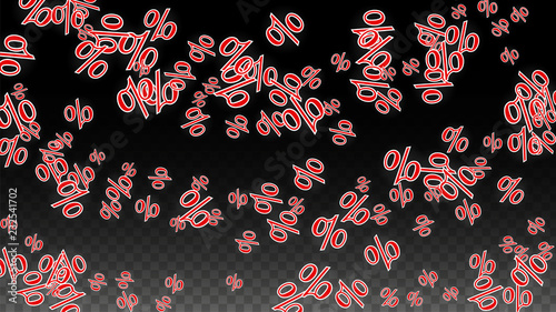 Wallpaper Mural Luxury Vector Gold Percentage Sign Confetti on Transparent. Percent Sale Background. Business, Economics Print. Discount Illustration. Promotion Poster. Black Friday Banner. Special offer Template. Torontodigital.ca