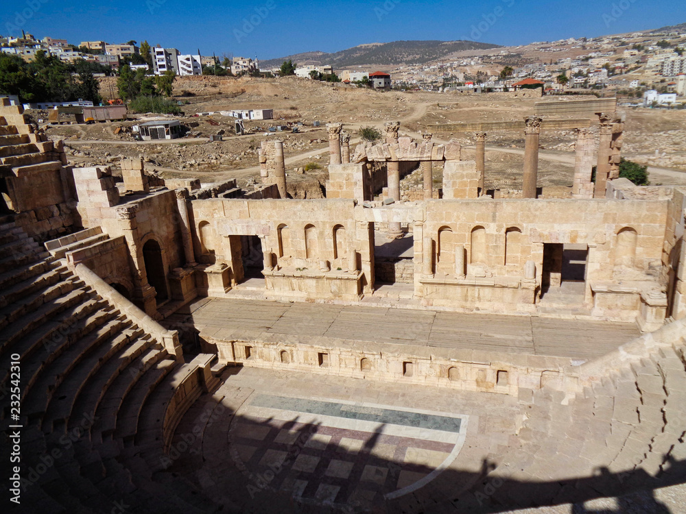 old temples ruin in Jordan