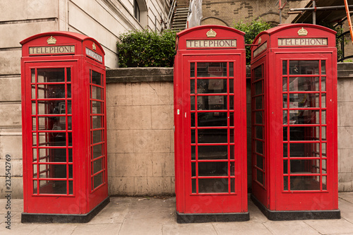 Cabinas telef  nicas en Londres.