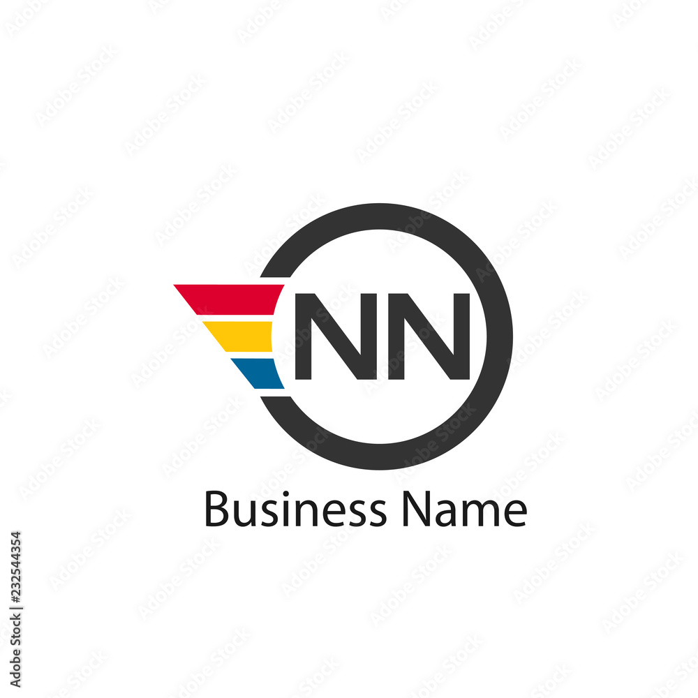 Initial letter NN logo template Design Initial letter NN logo template Design