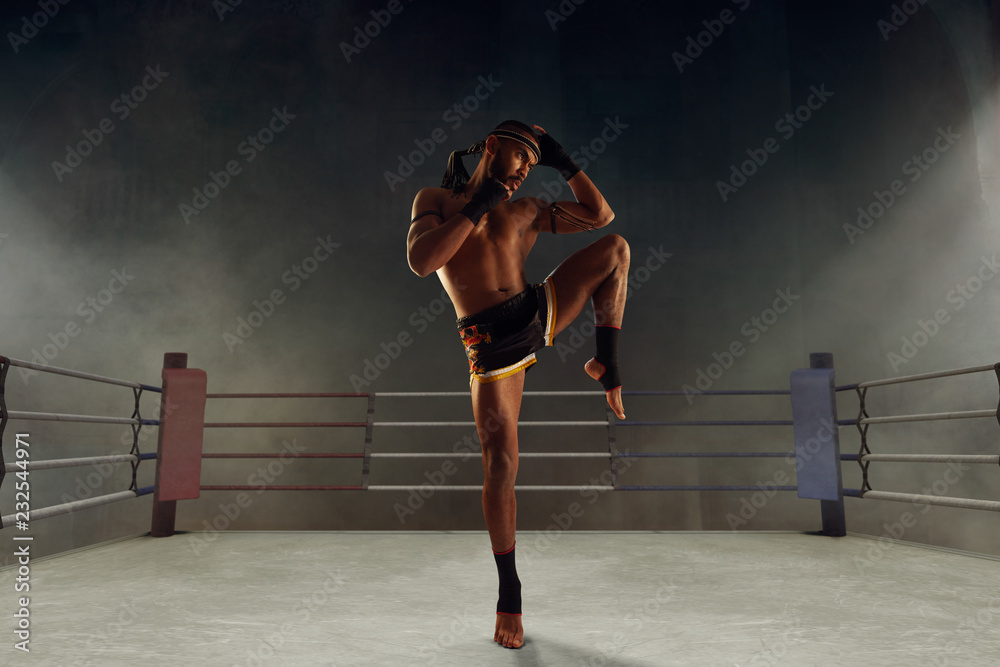 Fototapeta premium Muay thai, thai boxing fighters