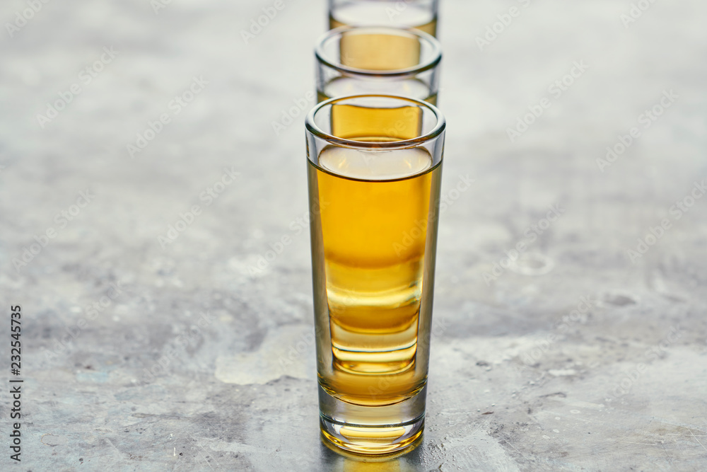 Reposado Tequila Shots Stock Photo Adobe Stock
