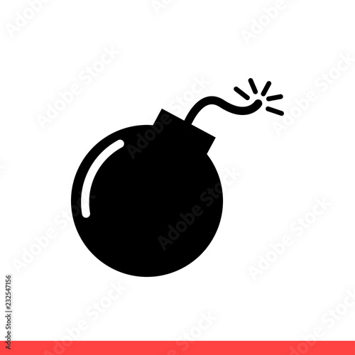 Dynamite icon, bomb symbol. Vector illustration