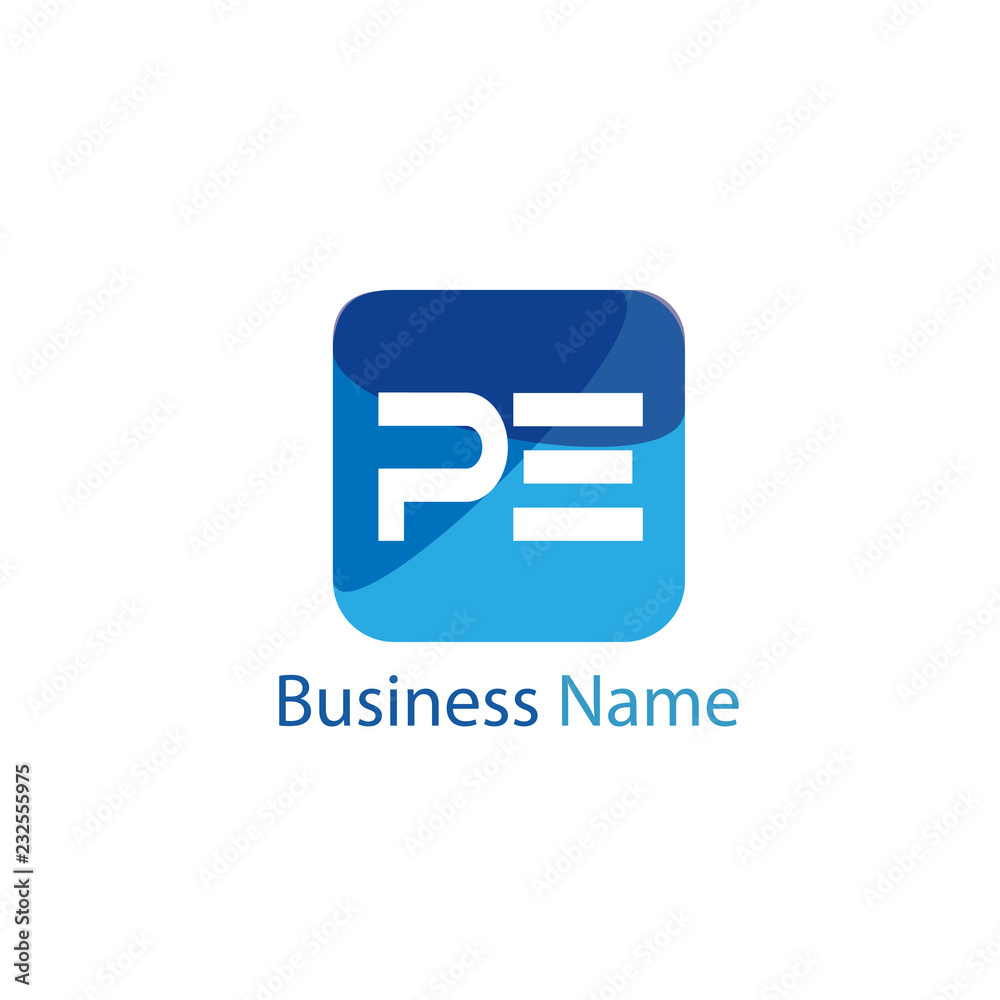 Initial Letter PE Logo Template Design Initial Letter PE Logo Template Design