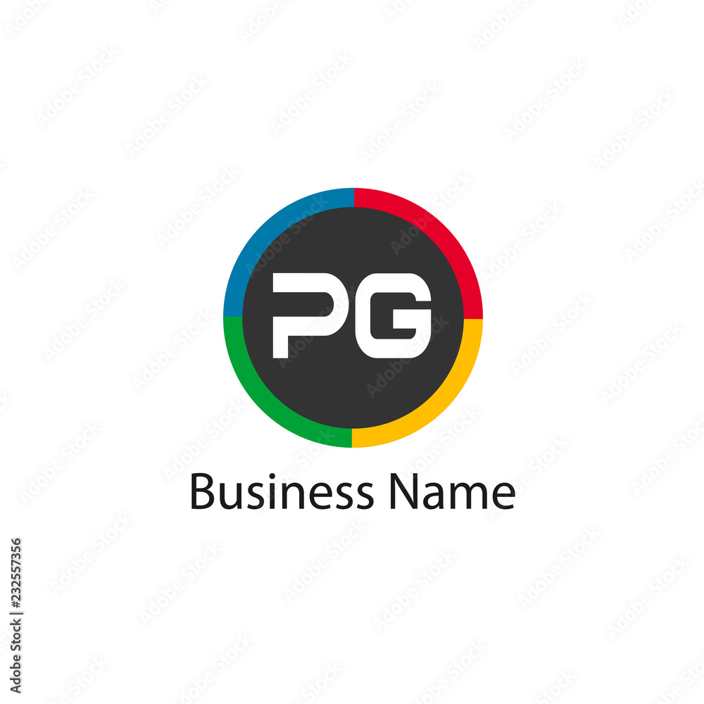 Initial Letter PG Logo Template Design Initial Letter PG Logo Template Design