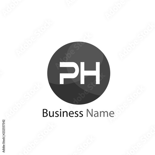 Initial Letter PH Logo Template Design