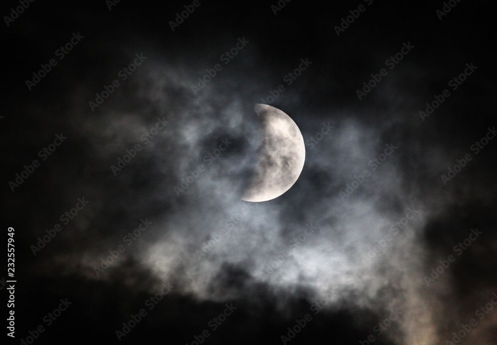 Moon and Clouds