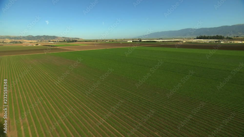 Aerial California USA Farming crops field vegetation agricultural Aerial California USA Farming crops field vegetation agricultural