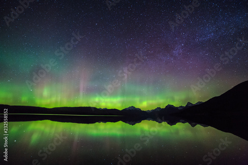 Aurora Borealis At Lake McDonald photo