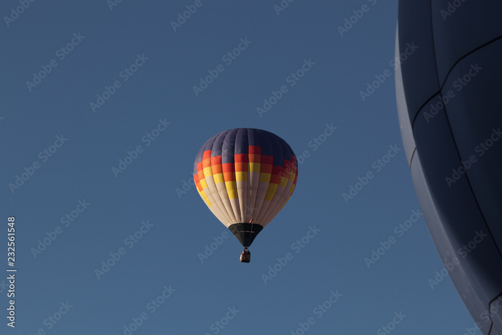 Naklejka premium hot air balloons - freedom and adventure concept