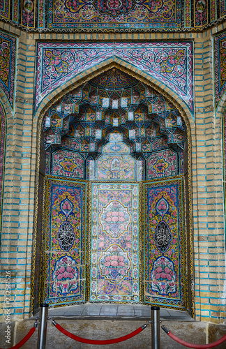 Nasir-ol-Molk Mosque, the so-called Pink Mosque, Shiraz, Iran