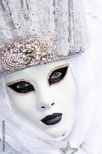 woman in mask at Venice carnival
