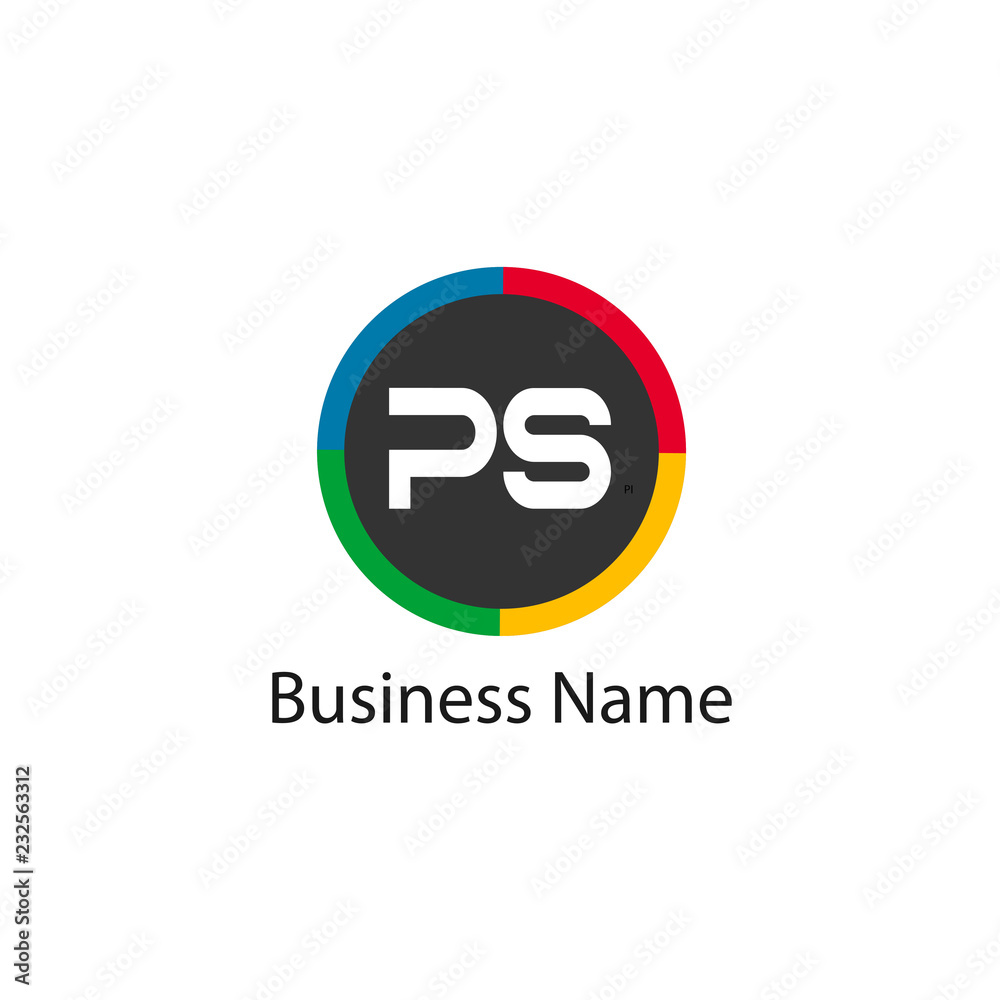 Initial Letter PS Logo Template Design Initial Letter PS Logo Template Design