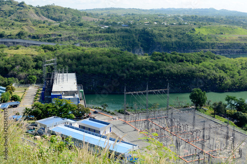 Alfonso Lista, Ifugao, Philippines - May 4, 2017: Powerhouse of Magat River hydro electric dam in mountainous Ifugao photo