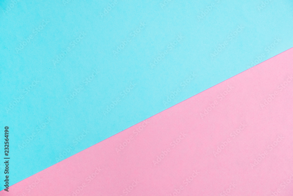 Pastel colored paper flat lay top view, background texture, pink and blue. Pastel colored paper flat lay top view, background texture, pink and blue.
