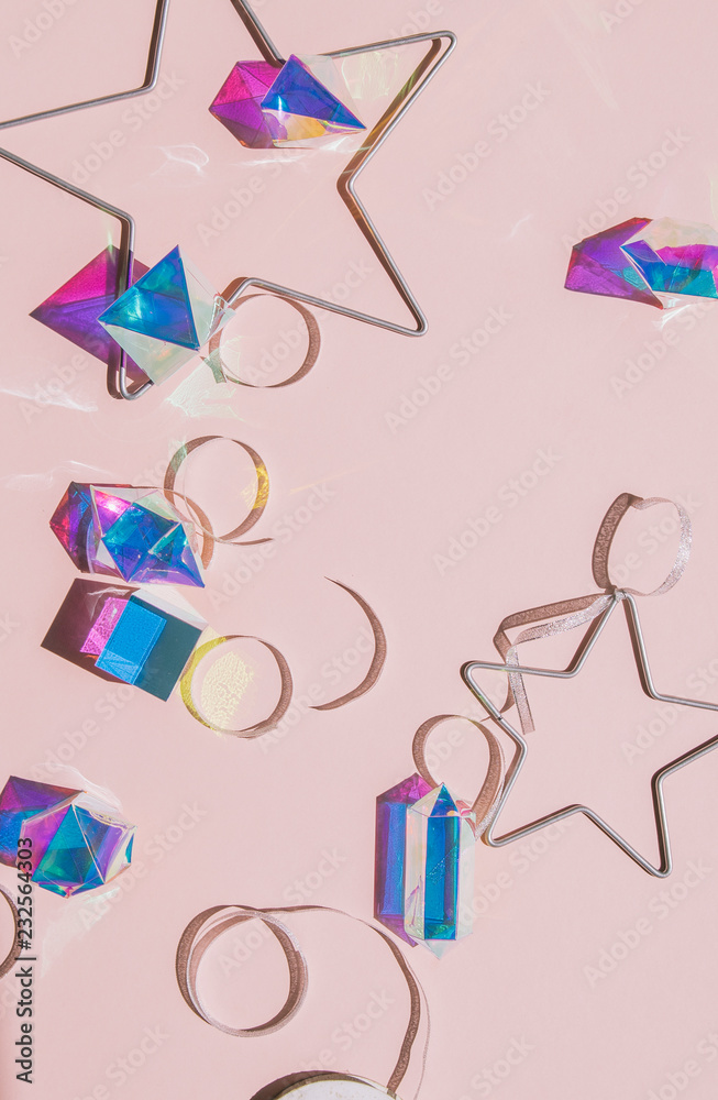 Iridescent christmas ornaments