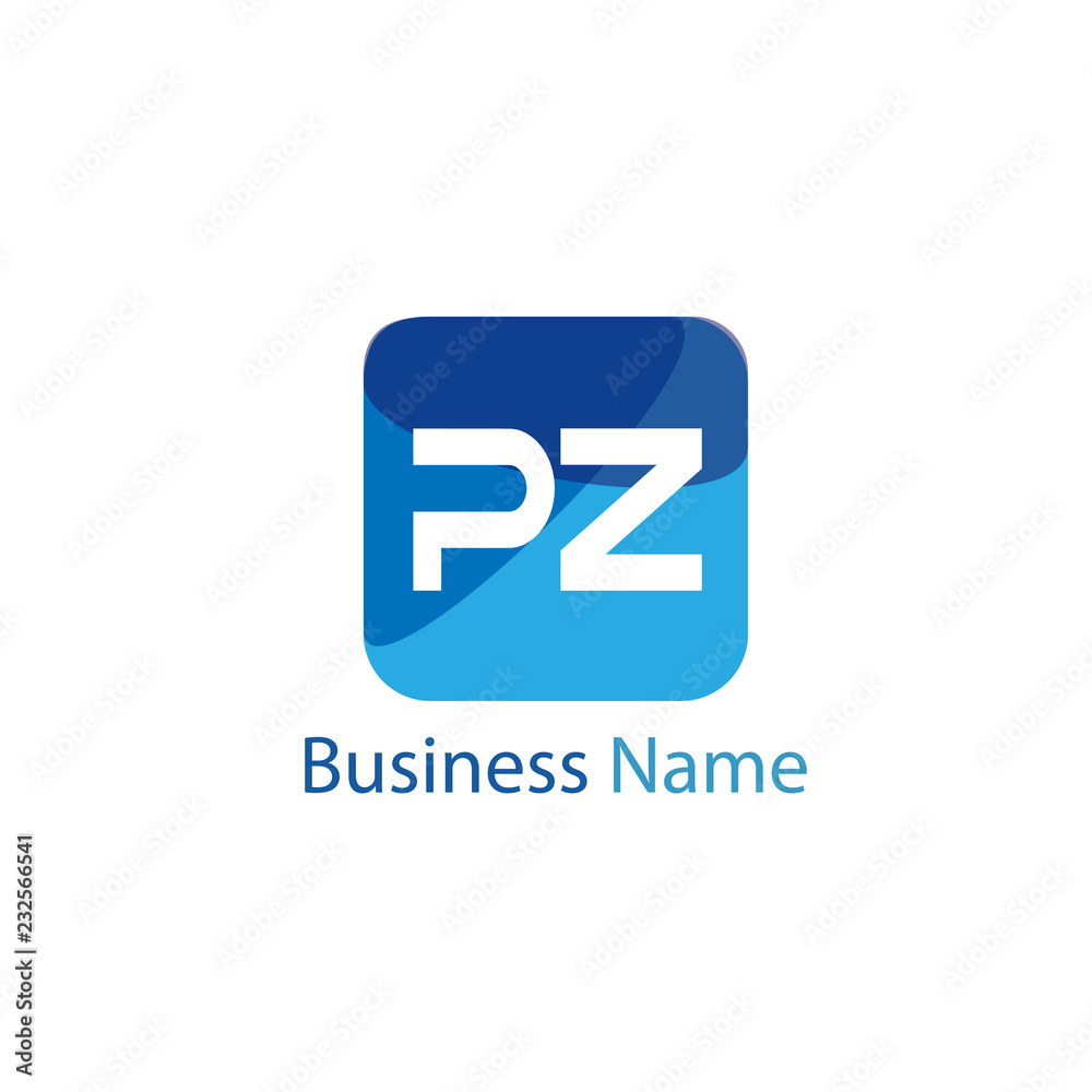 Initial Letter PZ Logo Template Design Initial Letter PZ Logo Template Design