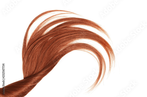 Henna natural hair, isolated on a white background