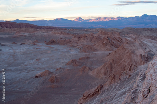 Sunset at Valle de La Luna, Atacama Desert, Chile, South America