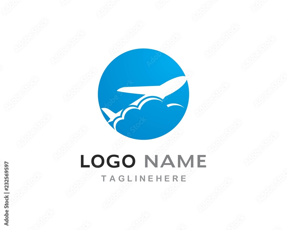 Plane logo vector Plane logo vector