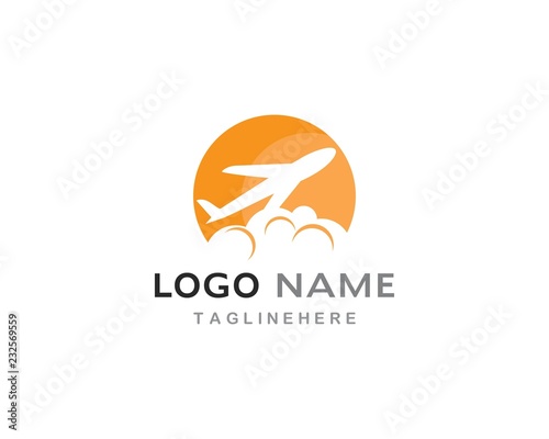 Plane logo vector