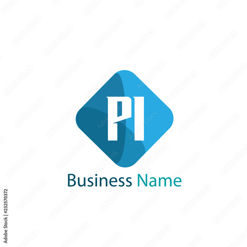 Initial letter PI Logo Template Design Initial letter PI Logo Template Design