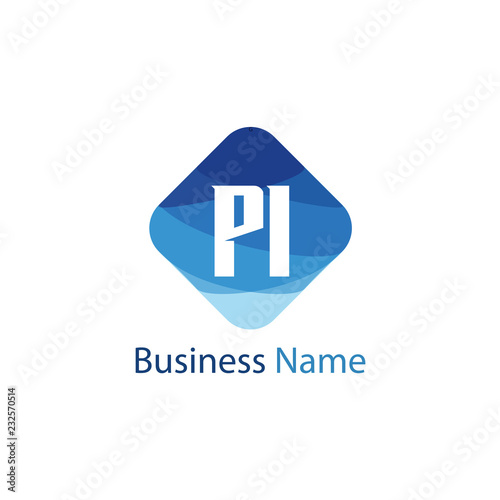 Initial letter PI Logo Template Design