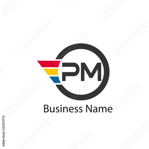 Initial letter PM Logo Template Design Free Download Initial letter PM Logo Template Design - GFXLoad