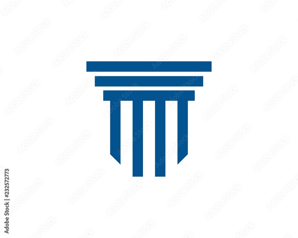 Pillar Logo Template. Column Vector Design Pillar Logo Template. Column Vector Design