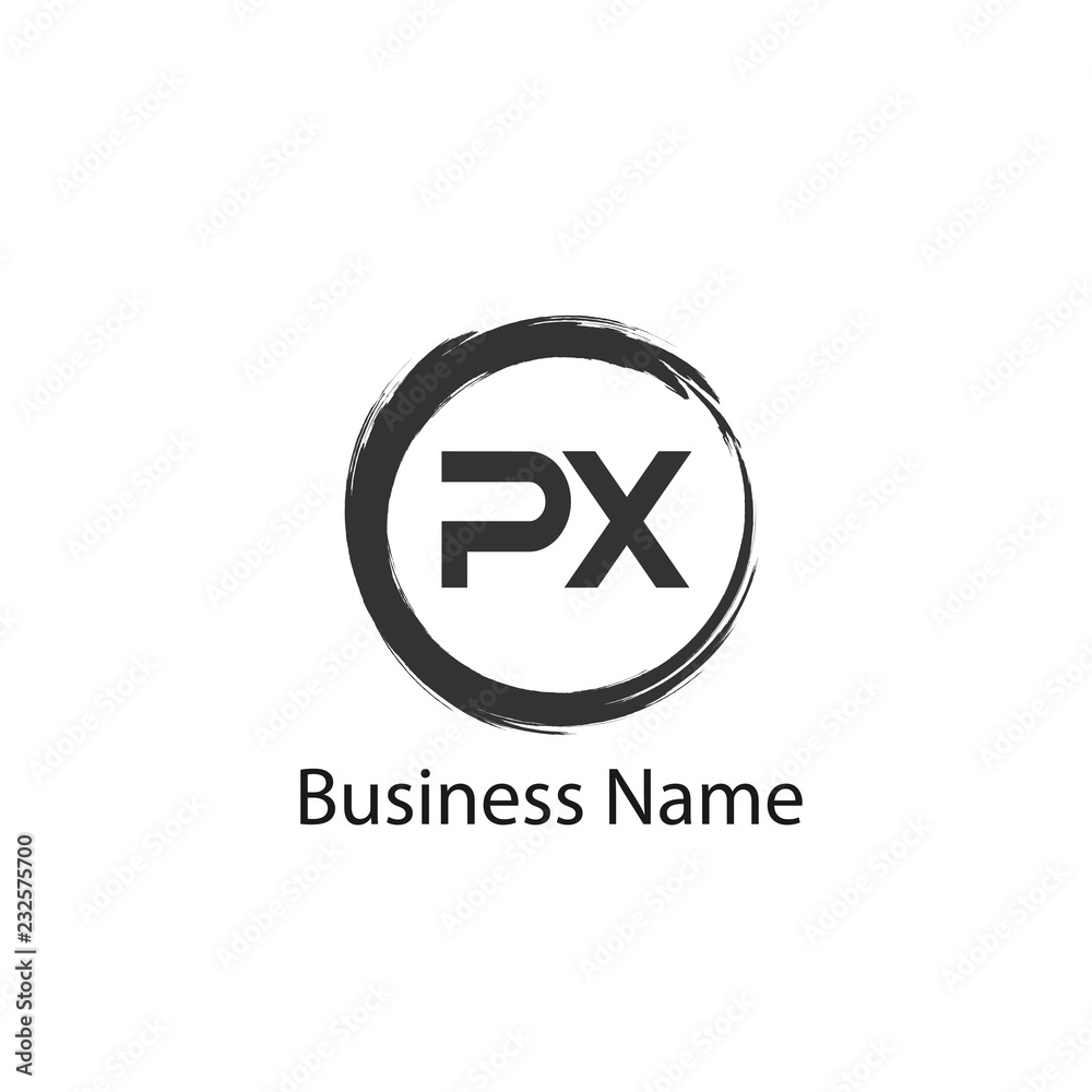 Initial letter PX Logo Template Design
