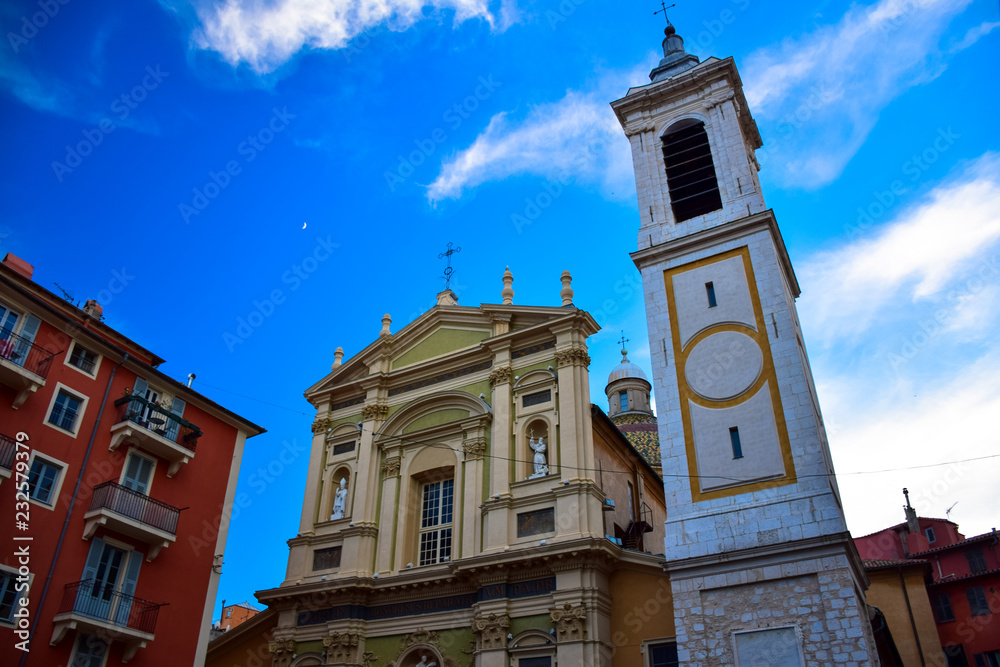 The Church of Saint-Jacques-le-Majeur in old Nice, France
