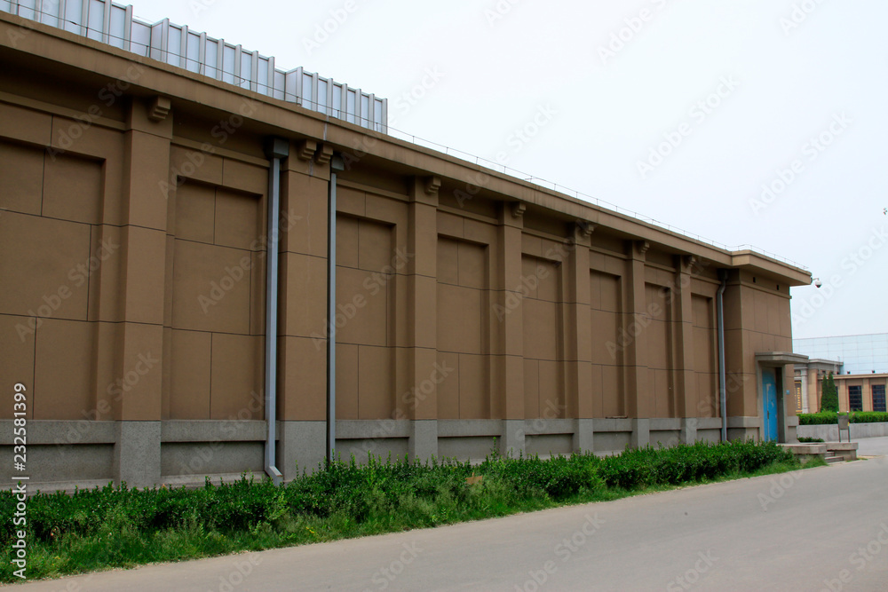 Fototapeta premium Wall building landscape