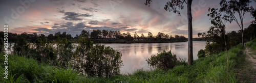 River Sunset Panorama