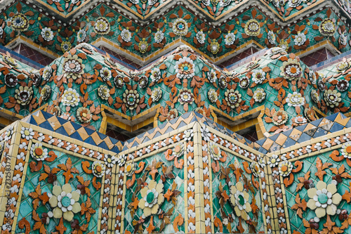 Amazing adornment of temple wall