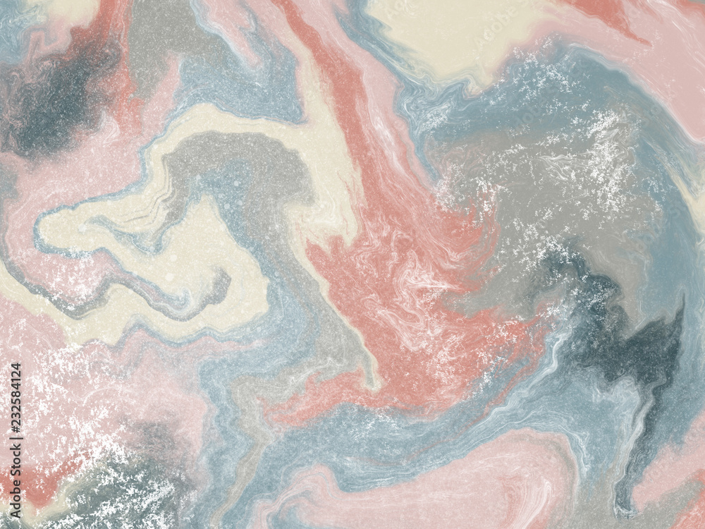 Fototapeta premium Abstract paint background. Acrylic texture with marble. Drawing art creative. Trendy 2019.