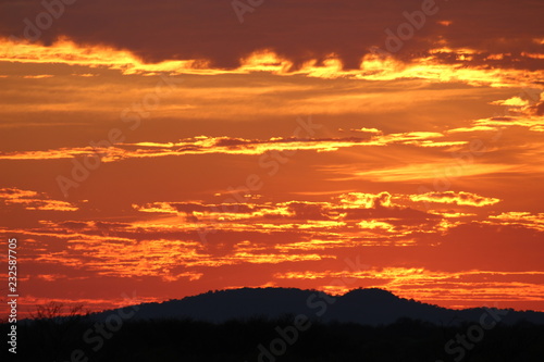 Kalahari desert sunset