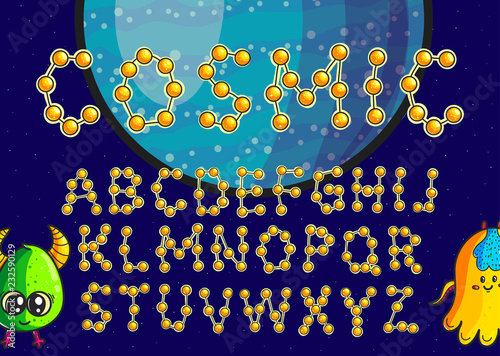 Constellation alphabet vector set