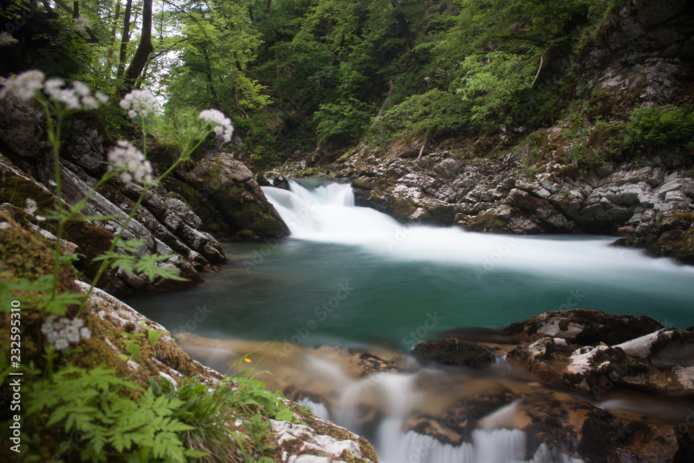 river in the mountains