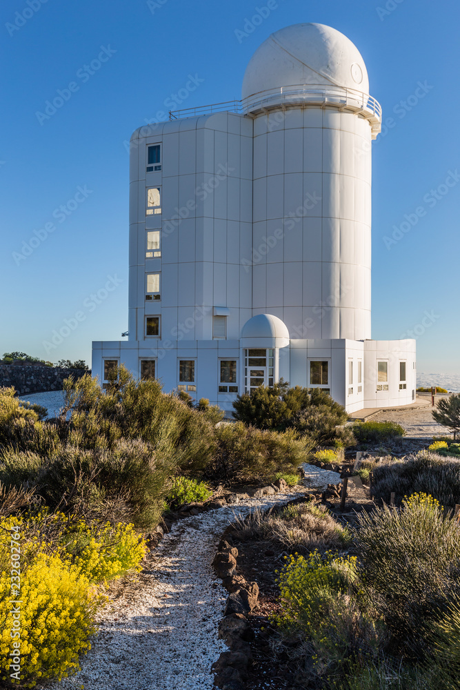 Fototapeta premium Teide astronomical observatory in Tenerife Island, Spain.