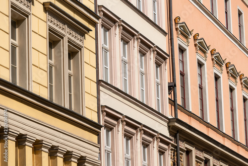 Canvas Print colorful tenement houses