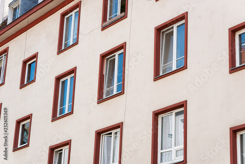 facade with many windows