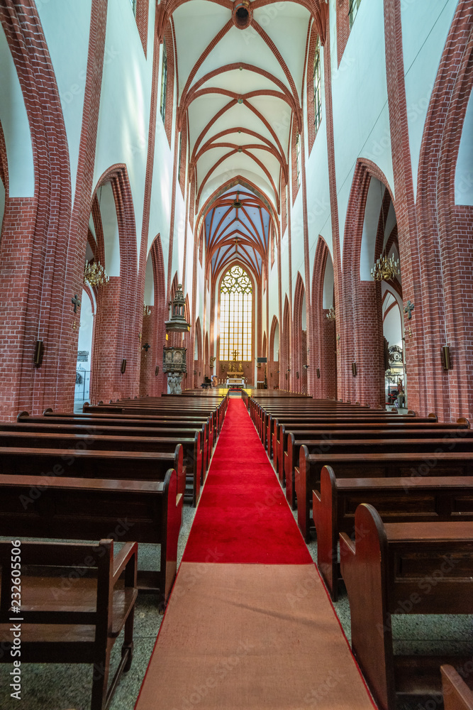 the interior of the Christian church