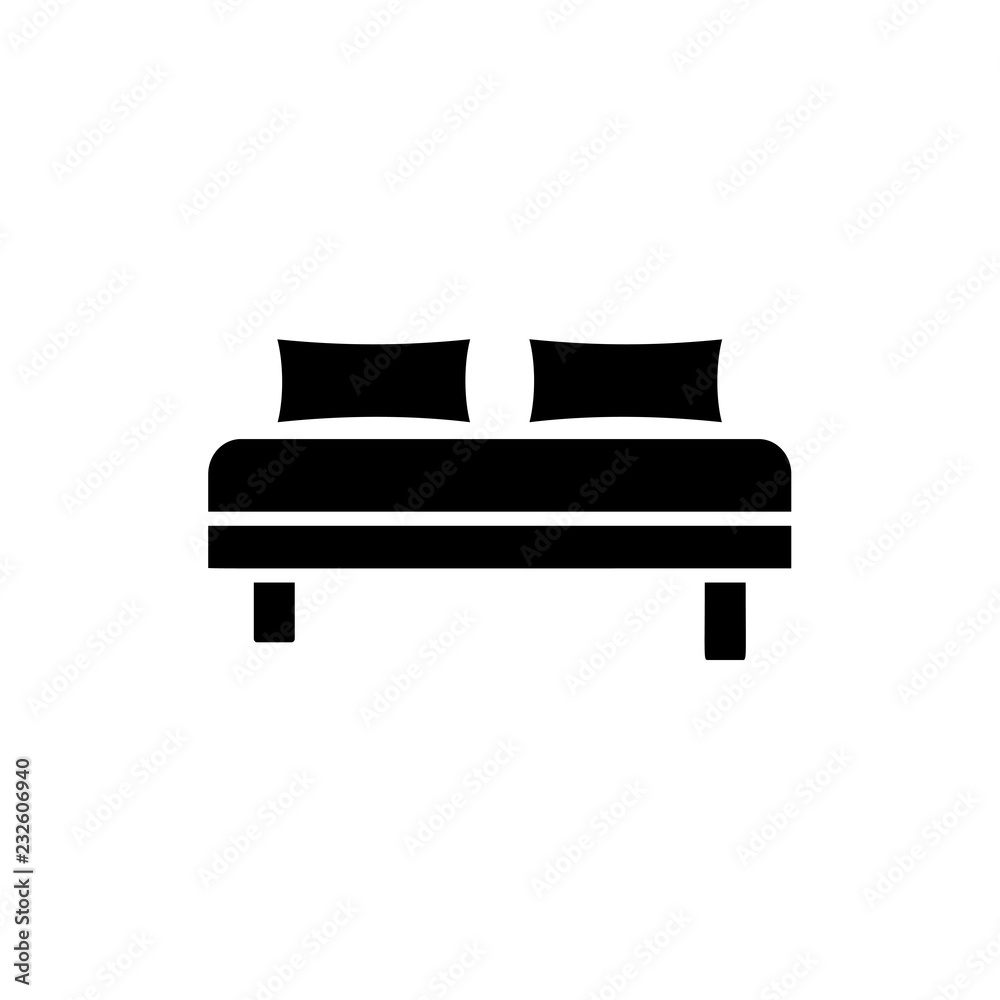 Black & white vector illustration of daybed with pillows. Comfortable sofa. Flat icon of settee. Modern home & office furniture. Isolated object Black & white vector illustration of daybed with pillows. Comfortable sofa. Flat icon of settee. Modern home & office furniture. Isolated object