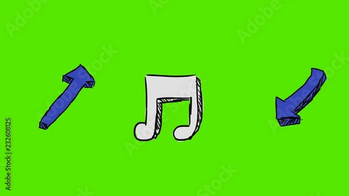Musical Note - Hand Drawn Animation - 2D Drawing