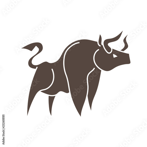 Angry Bull graphic vector