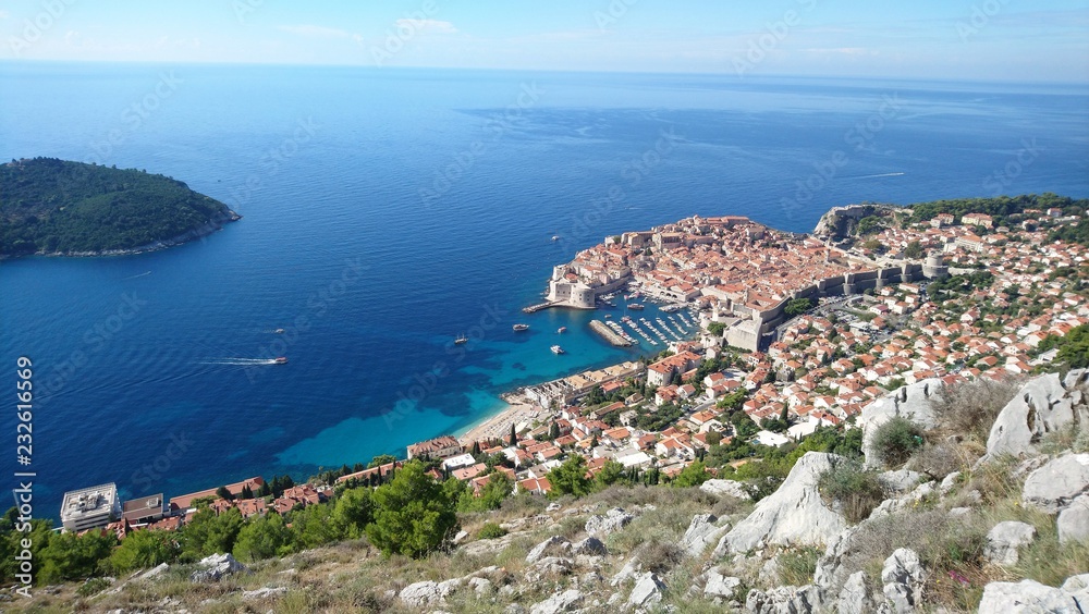 Vue sur Dubrovnik, Croatie