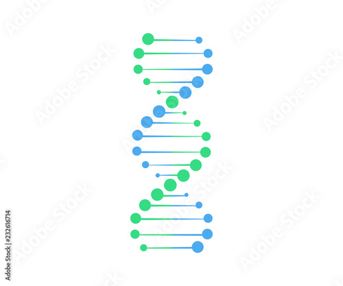 Dna vector.Gen symbol illustration