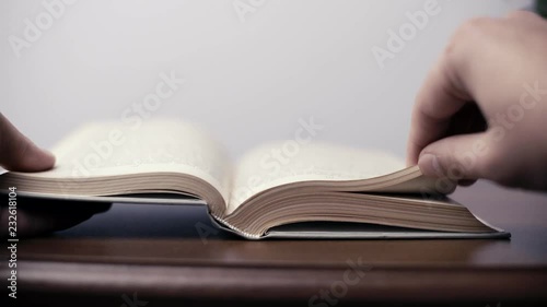 Book in hand, concept of read